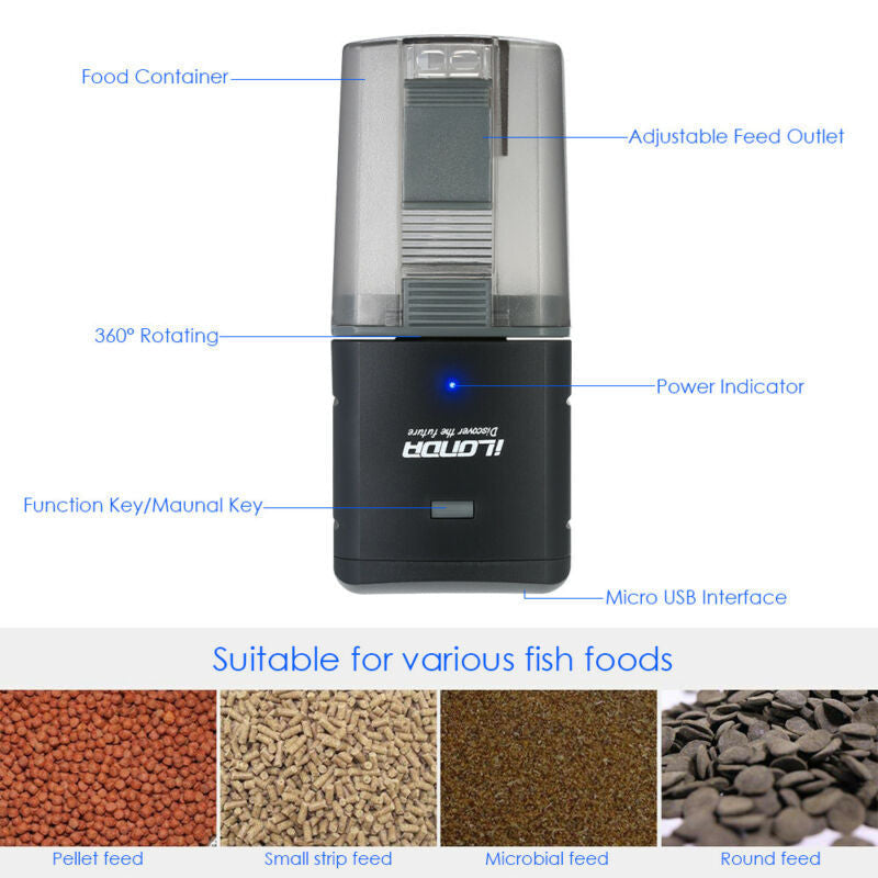 Revolutionize Your Fish Feeding Routine with the WiFi Remote Intelligent Control Fish Feeder